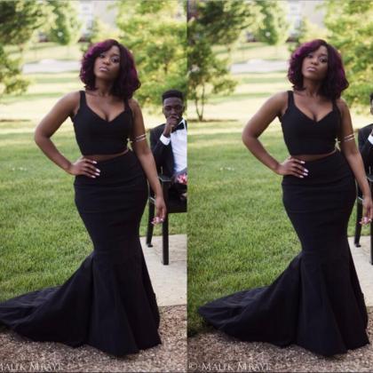 Two piece evening gowns online plus size